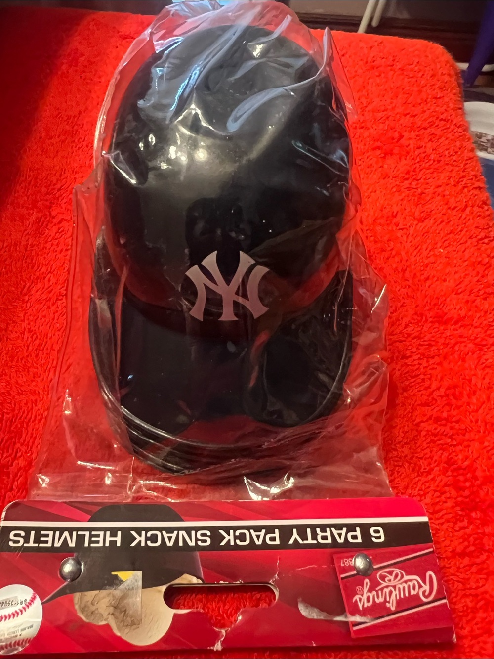 New York Yankees Black Baseball Cap Snack Pack Rawlings